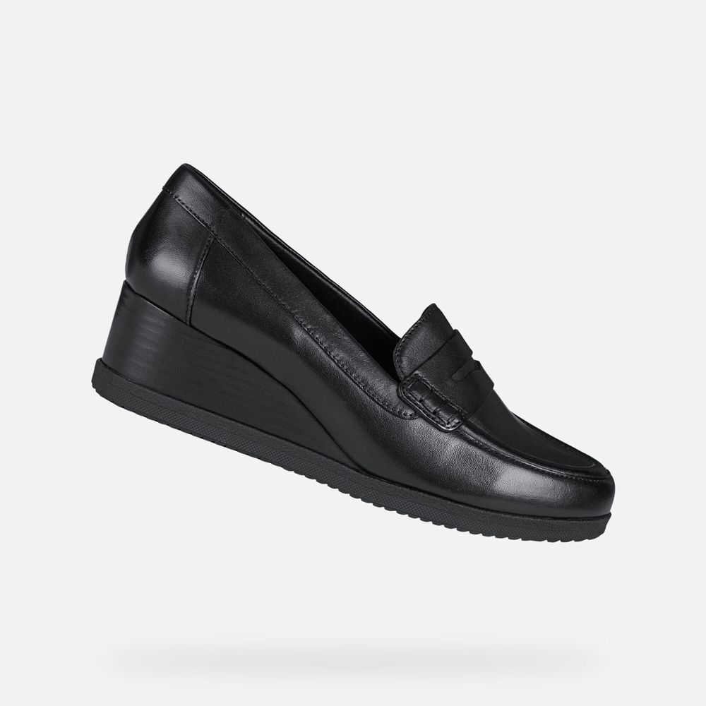 Geox Bayan Loafers Siyah - Anylla - IKW-729084